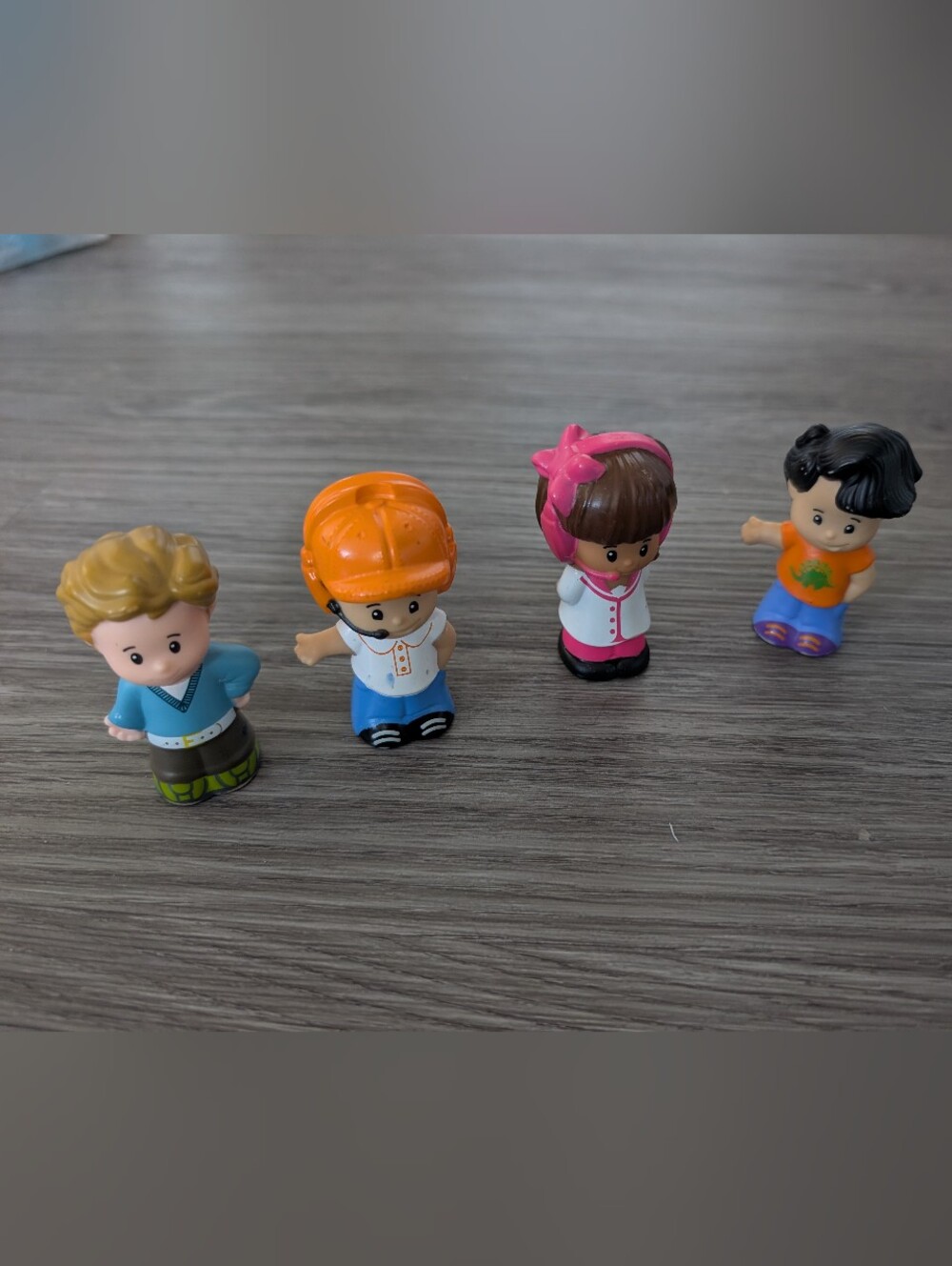 Little People By Fisher Price - Pink, Orange, Blue & Green Play Figures